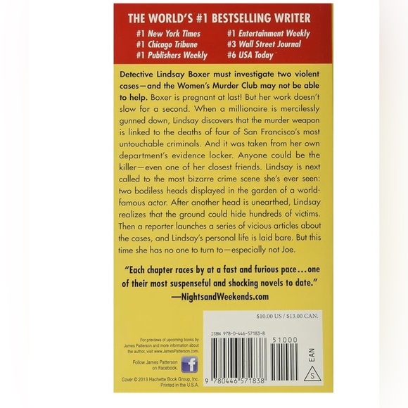 James Patterson Paperback Book  11th Hour - Picture 2 of 8